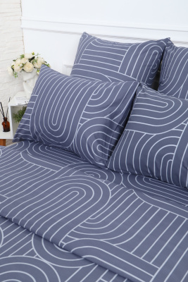 Пододеяльник перкаль Пятый элемент серый