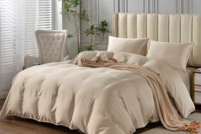 КПБ Elizabeth евро с двумя наволочками светло-бежевый