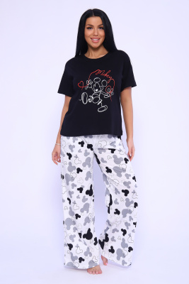 Костюм 71098 черно-белый